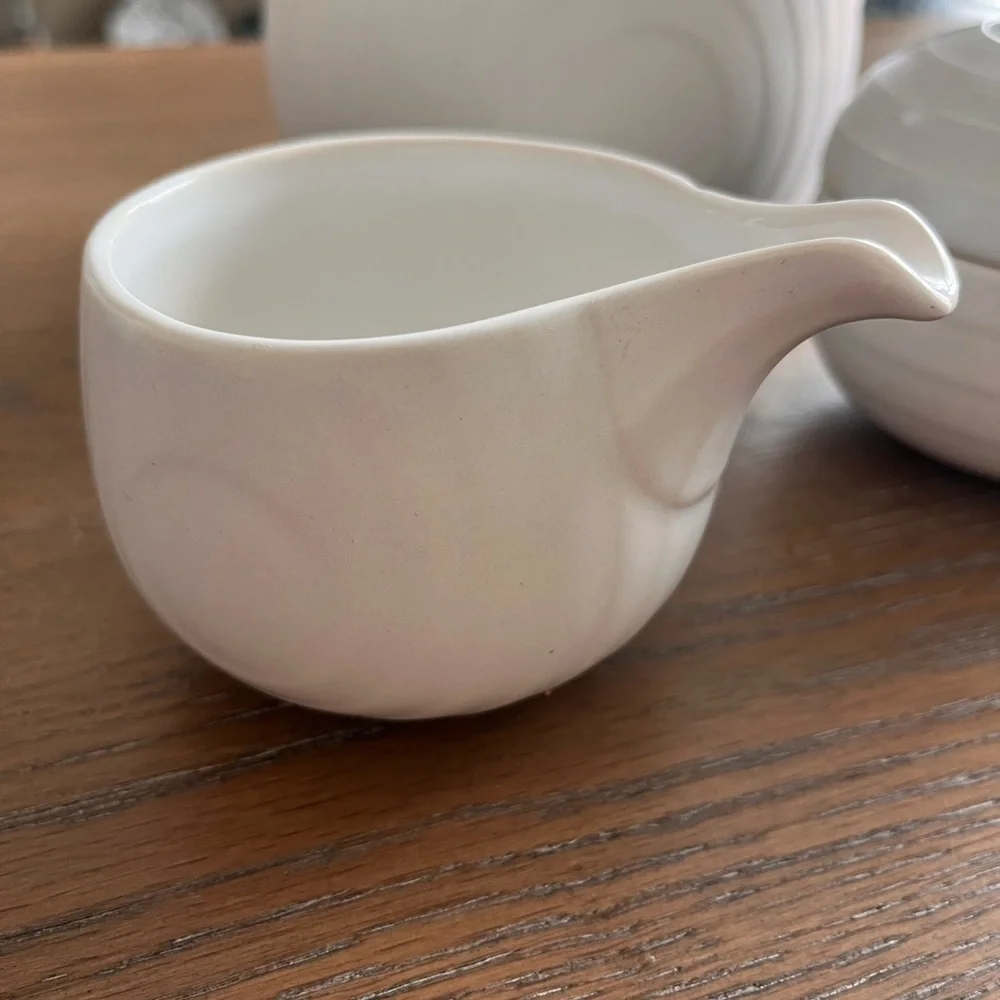 Vintage 1970’s Hornsea Pottery Concept Swan Lake Modernist Tea Set‎